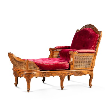 View full screen - View 1 of Lot 11. A Régence carved beechwood duchesse, circa 1720.