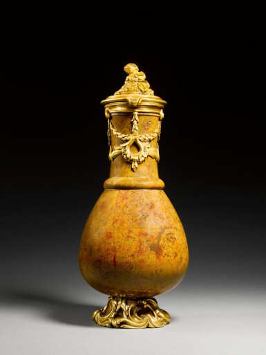 View full screen - View 1 of Lot 168. A Louis XV gilt-bronze mounted jasper ewer, circa 1740.