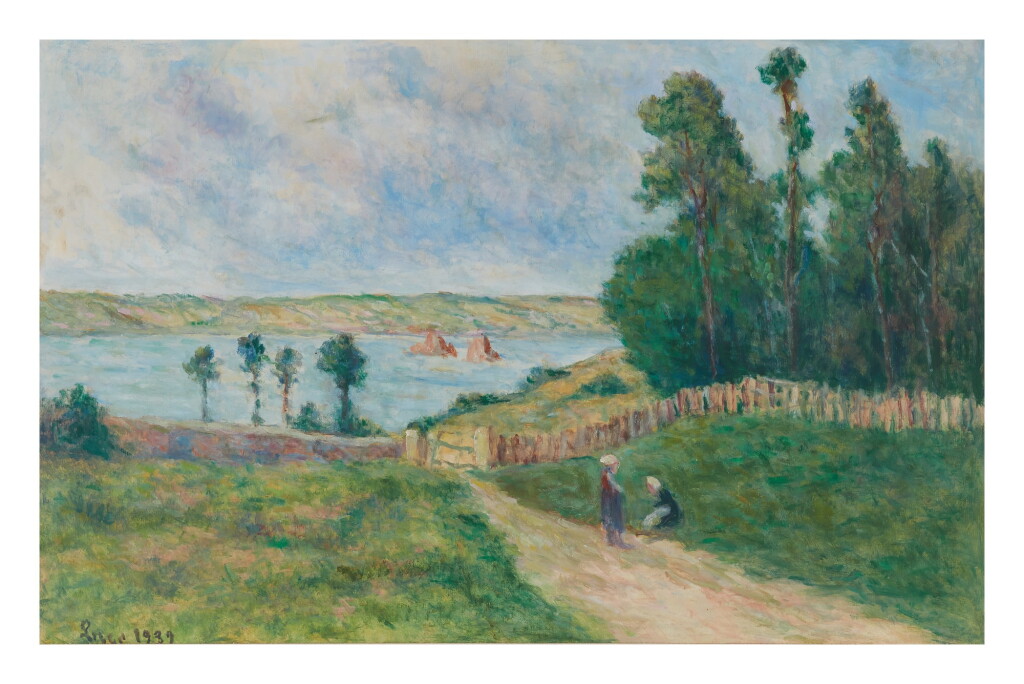 View full screen - View 1 of Lot 10. MAXIMILIEN LUCE | PAYSAGE À KERMOUSTER.