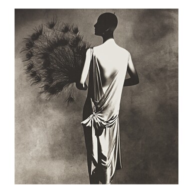 View full screen - View 1 of Lot 19. IRVING PENN | 'VIONNET DRESS WITH FAN' (NEW YORK).