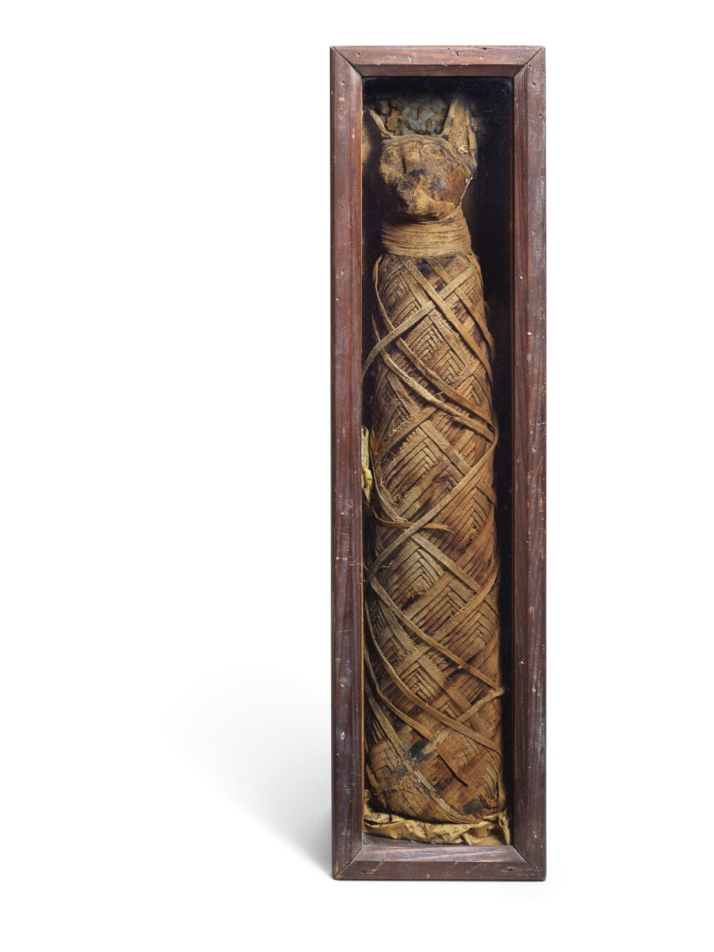 View full screen - View 1 of Lot 183. AN EGYPTIAN MUMMIFIED CAT, PROBABLY ROMAN PERIOD.
