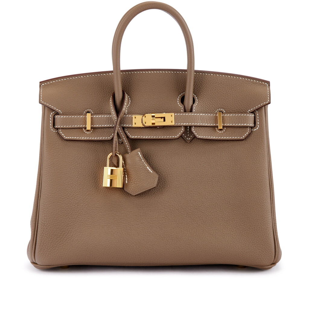 View full screen - View 1 of Lot 9618. Etoupe Togo Birkin 25 Gold Hardware, 2018.