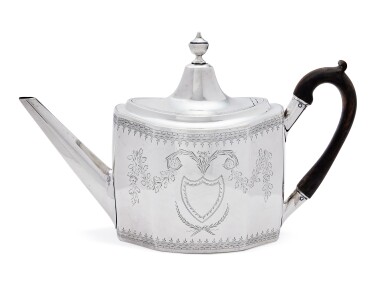 View full screen - View 1 of Lot 1168. American Silver Teapot, Joel or John Sayre, New York, Circa 1800.
