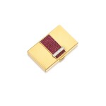 'Mystery-set' gold, ruby and diamond cigarette case, circa 1950