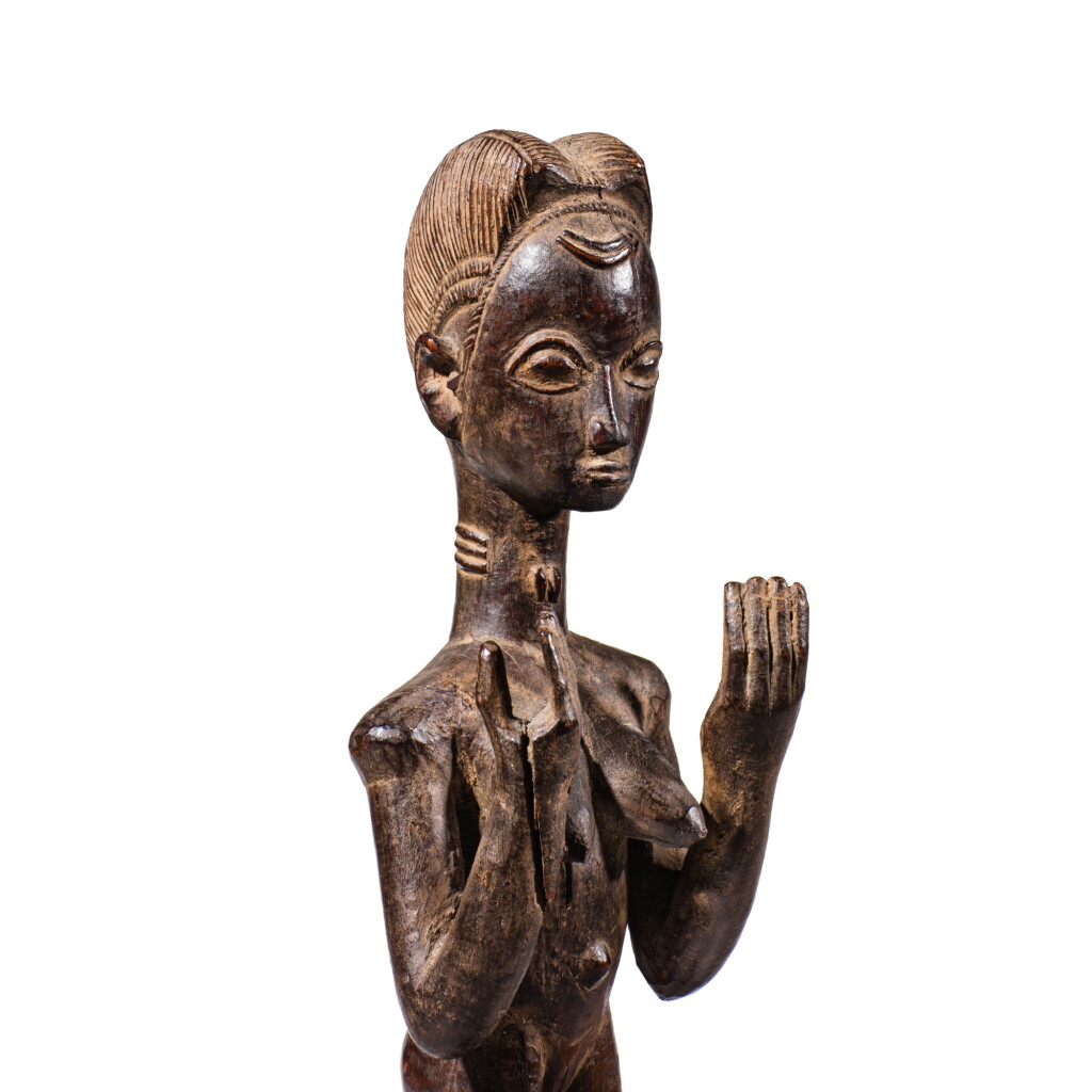 View full screen - View 1 of Lot 72. Statue, Baulé, Côte d'Ivoire | Baule Figure, Côte d'Ivoire .