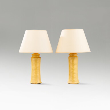 View full screen - View 1 of Lot 180. Paire de lampes.