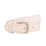 Hermès White Etriviere Double Tour Bracelet of Calfskin Leather with Palladium Hardware