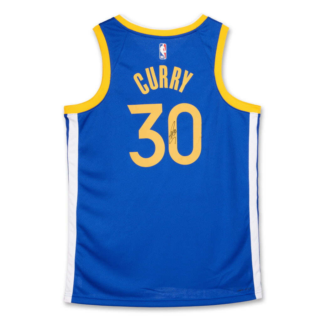 全萤幕检视 - 查看6Stephen Curry Signed Golden State Warriors 2024-2025 Replica Icon Edition Jersey的1