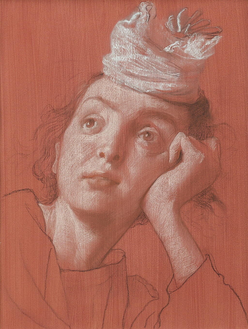 View full screen - View 1 of Lot 527. John Currin 約翰 · 柯林 | Study for the Penitent 懺悔者習作.
