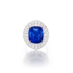 Sapphire and Diamond Ring | 11.73克拉 天然「斯里蘭卡」未經加熱藍寶石 配 鑽石 戒指