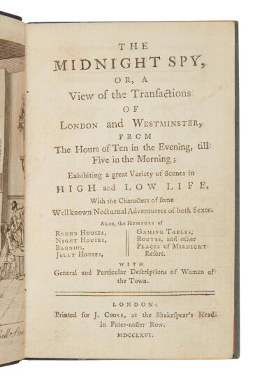 View full screen - View 1 of Lot 424. (London Night Life) | Featuring nocturnal adventurers of both sexes.