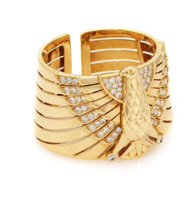 View full screen - View 1 of Lot 15. DIAMOND CUFF (BRACCIALE IN DIAMANTI) | CARTIER.