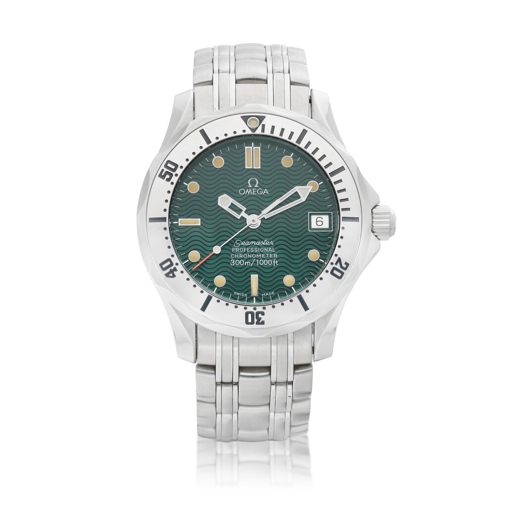 View full screen - View 1 of Lot 8043. Seamaster "Jacques Mayol", Reference 2553.41.00 | A limited edition stainless steel wristwatch with date and bracelet, Circa 1996 | 歐米茄 | 海馬系列 "Jacques Mayol" 型號2553.41.00 | 限量版精鋼鏈帶腕錶,備日期顯示,約1996年製.