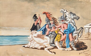 View full screen - View 1 of Lot 404. Guerrieri in combattimento (Warriors in Battle).