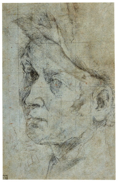 View full screen - View 1 of Lot 40. GIOVANNI LANFRANCO | THE HEAD OF A MAN.
