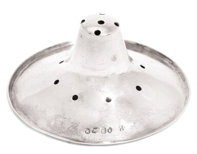View full screen - View 1 of Lot 237. A GEORGE IV SILVER NIPPLE SHIELD, THOMAS & JAMES PHIPPS, LONDON, 1821.