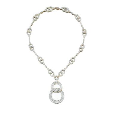 View full screen - View 1 of Lot 177. Diamond necklace.