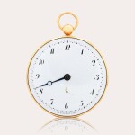 A large 18ct gold open-faced Souscription watch