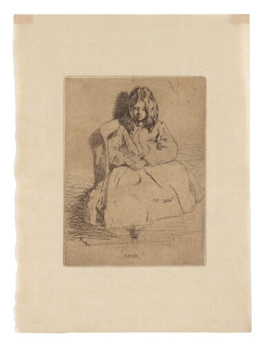 View full screen - View 1 of Lot 142. JAMES ABBOTT MCNEILL WHISTLER | ANNIE, SEATED (K. 30; G. 32).
