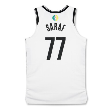 View full screen - View 1 of Lot 63. Ben Saraf ‘China Games’ Brooklyn Nets 2025-2026 Game Worn Association Edition Jersey | Matched to 2 Games.