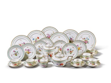 View full screen - View 1 of Lot 208. A BERLIN (K.P.M) TEA AND COFFEE SERVICE, 20TH CENTURY.