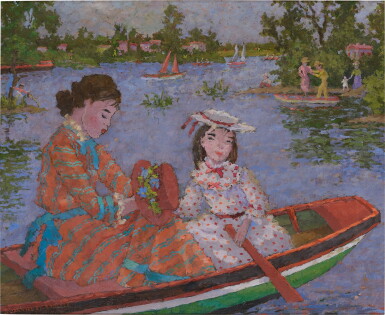 View full screen - View 1 of Lot 548. Promenade en bateau.