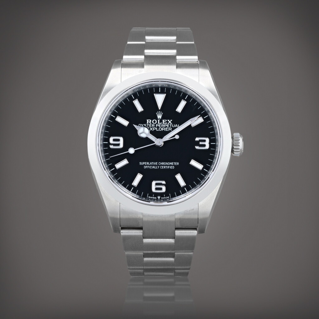 View full screen - View 1 of Lot 408. Explorer, reference 124270 Montre bracelet en acier | Stainless steel wristwatch with bracelet Vers 2022 | Circa 2022.