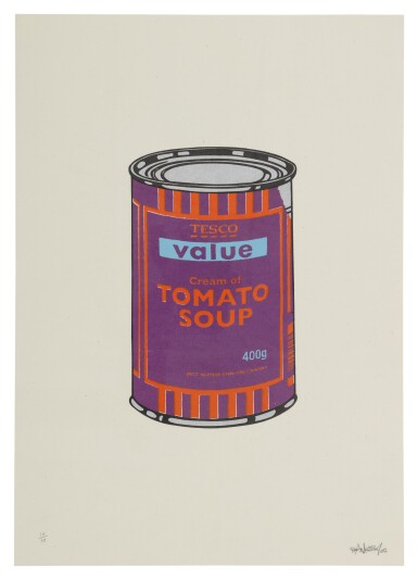 View full screen - View 1 of Lot 8. Soup Can - Purple / Orange / Blue.