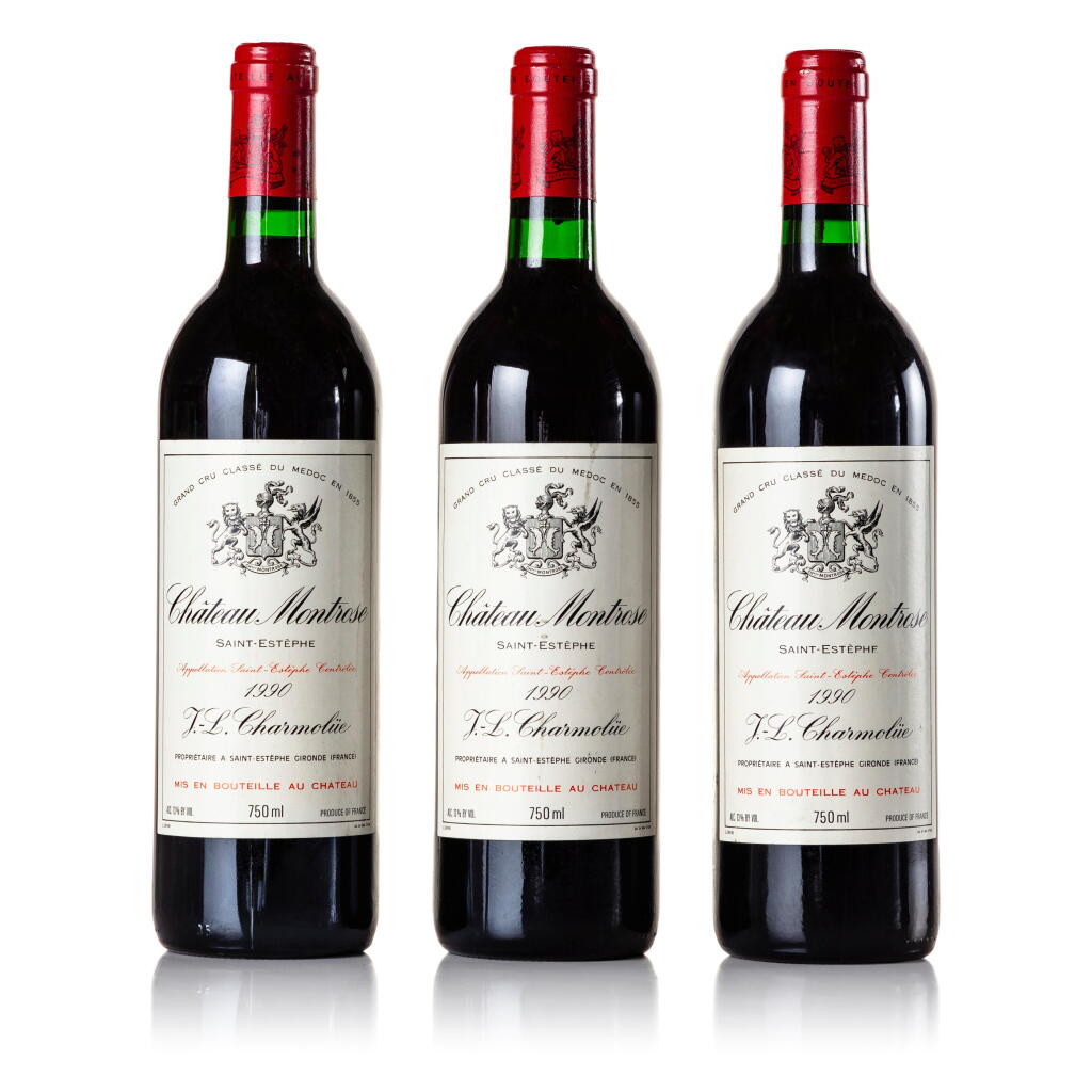 View full screen - View 1 of Lot 393. Château Montrose 1990 (3 BT).
