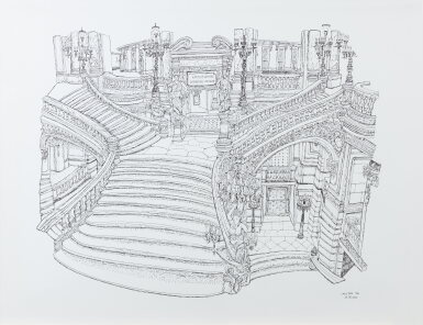 View full screen - View 1 of Lot 108. Le Grand Escalier, Palais Garnier, Opéra de Paris, Paris.