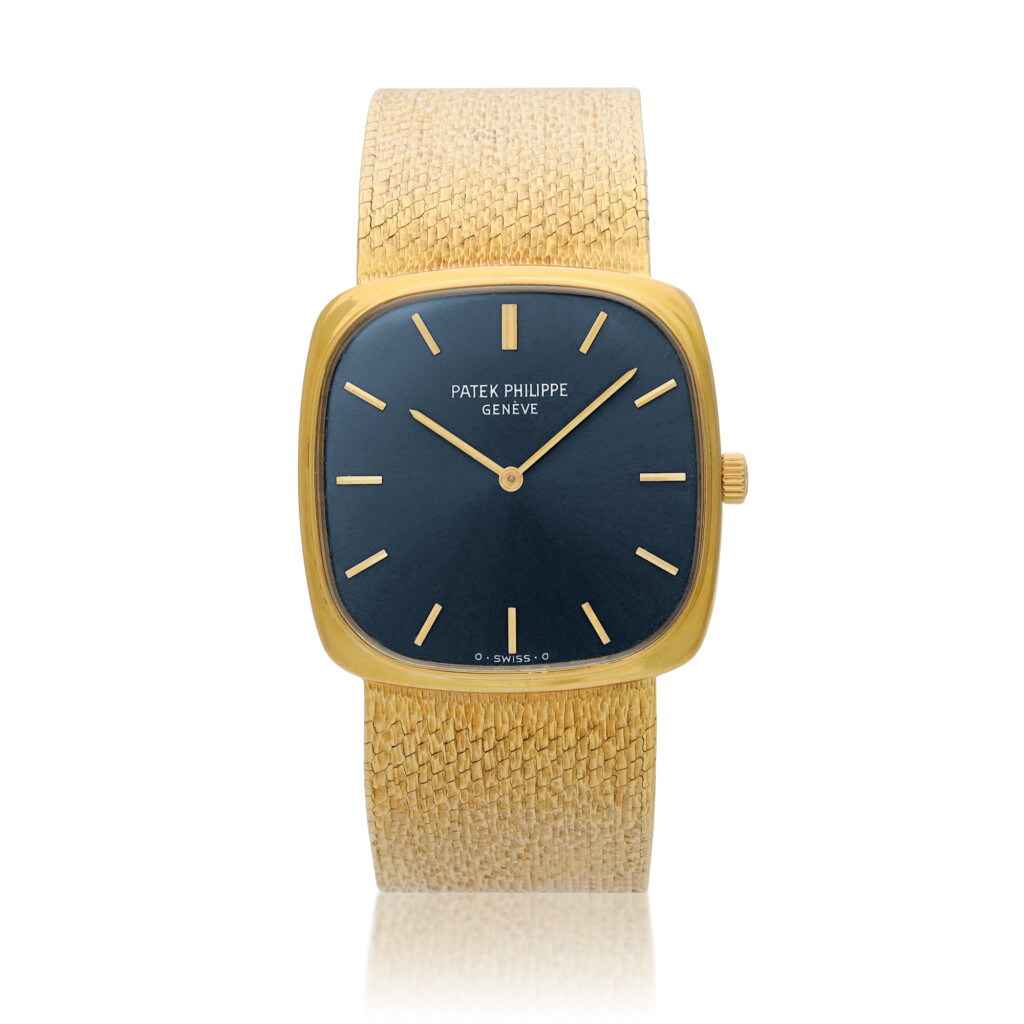 View full screen - View 1 of Lot 19. Reference 3666/1 'Fantaisie', A yellow gold cushion shaped bracelet watch, Circa 1980.