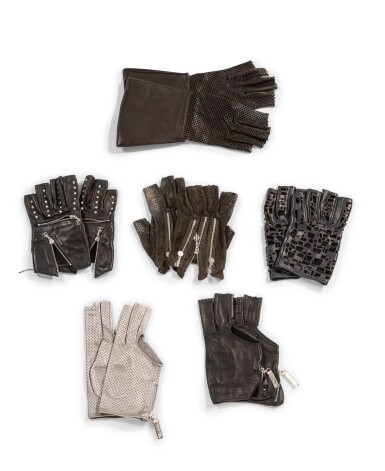 View full screen - View 1 of Lot 397. Set of Six Pairs of Lambskin Gloves, circa 2000 | Six paires de mitaines, circa 2000.