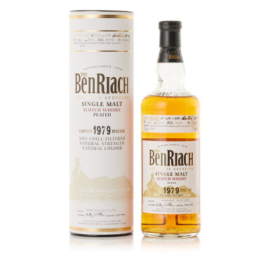 View full screen - View 1 of Lot 9687. BenRiach Single Cask 25 Year Old #10985 57.5 abv 1979 (1 BT70).