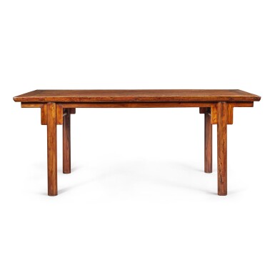 View full screen - View 1 of Lot 241. A large 'jumu' recessed-leg painting table (Huazhuo), Qing dynasty, 18th century.