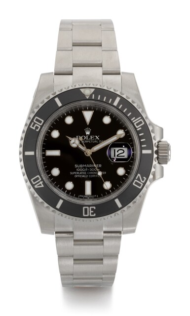 View full screen - View 1 of Lot 3. ROLEX | SUBMARINER 'SCHLUMBERGER', REFERENCE 116610LN, STAINLESS STEEL WRISTWATCH WITH DATE AND BRACELET, CIRCA 2018.