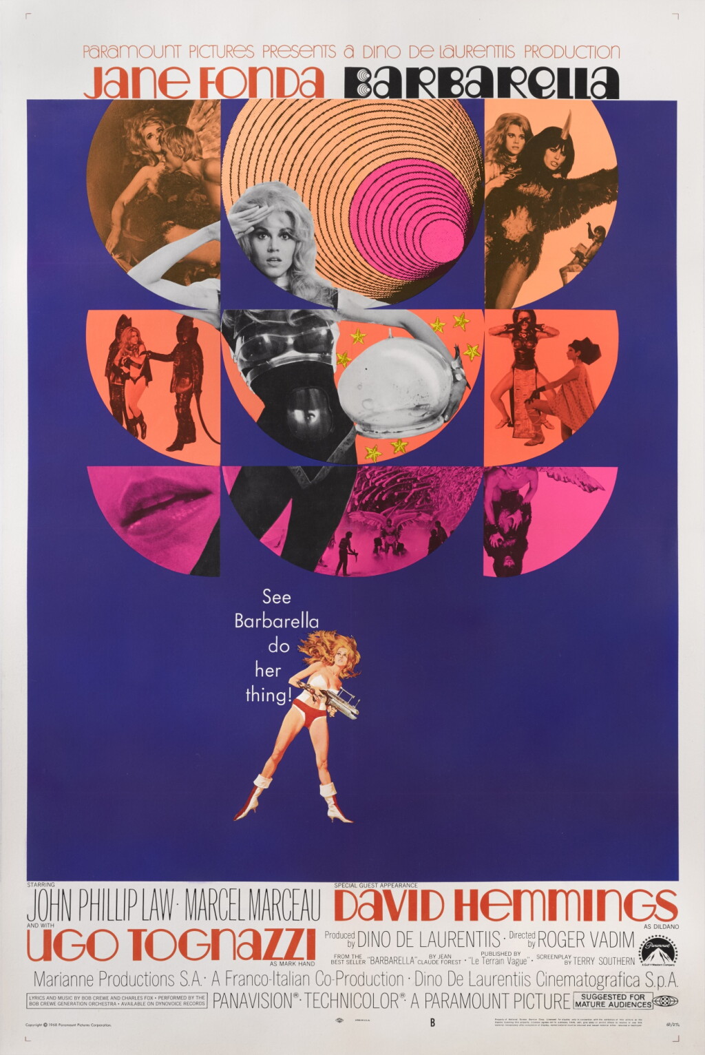 View full screen - View 1 of Lot 65. Barbarella (1968), style B poster, US.