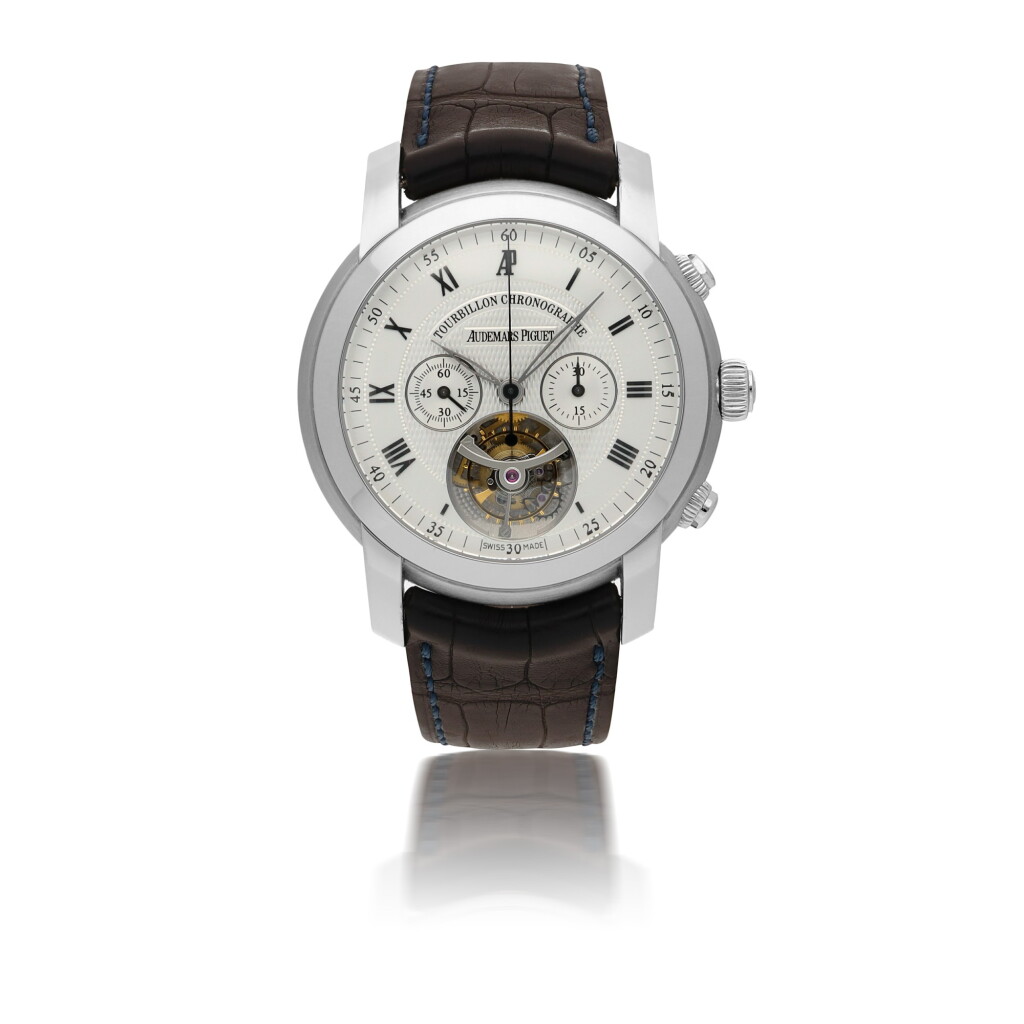 全螢幕檢視 - 查看11AUDEMARS PIGUET | JULES AUDEMARS TOURBILLON CHRONOGRAPHE WHITE GOLD TOURBILLON CHRONOGRAPH WRISTWATCH CIRCA 2010的1
