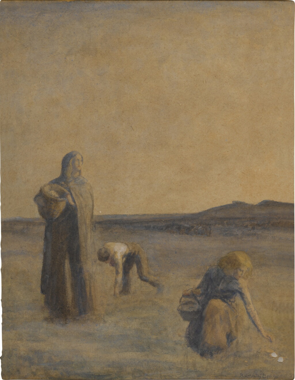 View full screen - View 1 of Lot 710. Mushroom Gatherers.