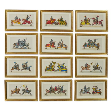 View full screen - View 1 of Lot 141. A set of 48 German hand-coloured engravings, by Franz Kottenkamp, published Stuttgart, circa 1842.