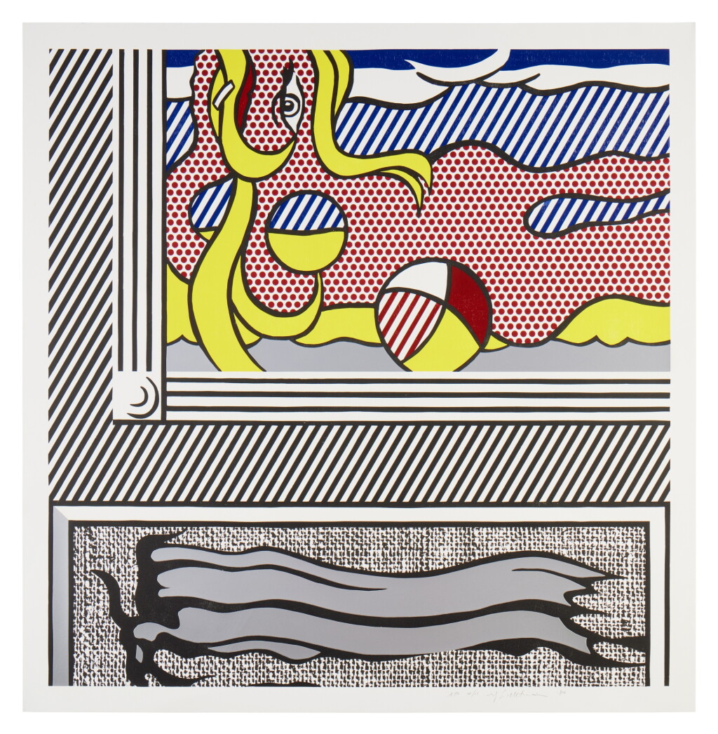 View full screen - View 1 of Lot 535. Two Paintings: Beach Ball, from the "Paintings" series.