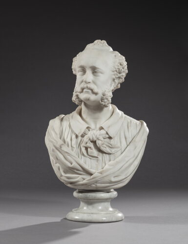 View full screen - View 1 of Lot 57. Bust of Paul Dalloz (1829-1879).