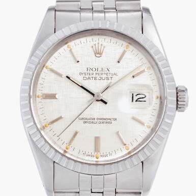 View full screen - View 1 of Lot 402. Reference 16030 Datejust | A stainless steel automatic wristwatch with date and bracelet, Circa 1987.