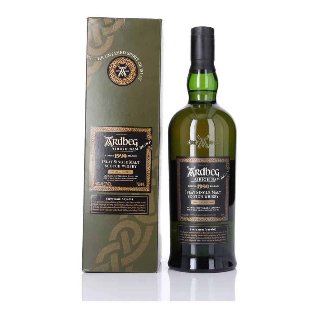 View full screen - View 1 of Lot 78. Ardbeg Airigh Nam Beist 46.0 abv 1990 (1 Bottle 75cl).