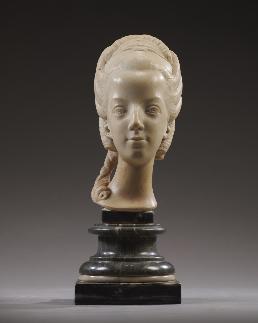 View full screen - View 1 of Lot 153. Small Bust of Maria Carolina of Austria (1752-1814).