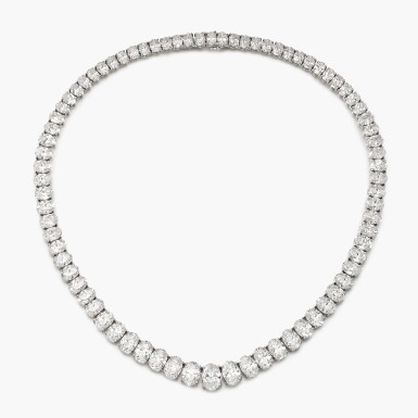 View full screen - View 1 of Lot 1733. Diamond Rivière Necklace | 鑽石 項鏈.