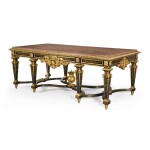 A French gilt-bronze mounted tortoiseshell and ebony 'Boulle' marquetry table by Henry Dasson, 1878