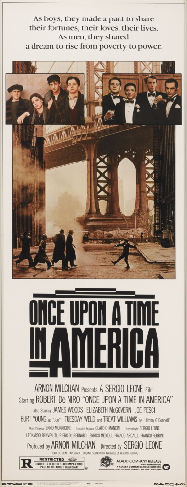 View full screen - View 1 of Lot 45. Once Upon a Time in America (1984), poster, US.