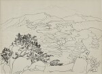 Wu Guanzhong 吳冠中 | Landscape of Jinxi 晉西風光