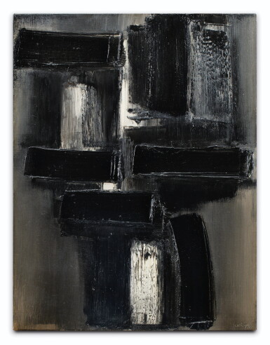 View full screen - View 1 of Lot 9. PIERRE SOULAGES | PEINTURE 65 X 50 CM, 1955.