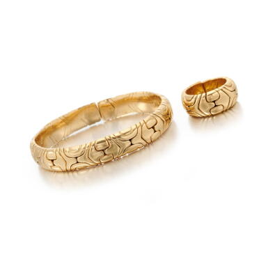 View full screen - View 1 of Lot 80. Gold demi-parure (Demi-parure in oro).